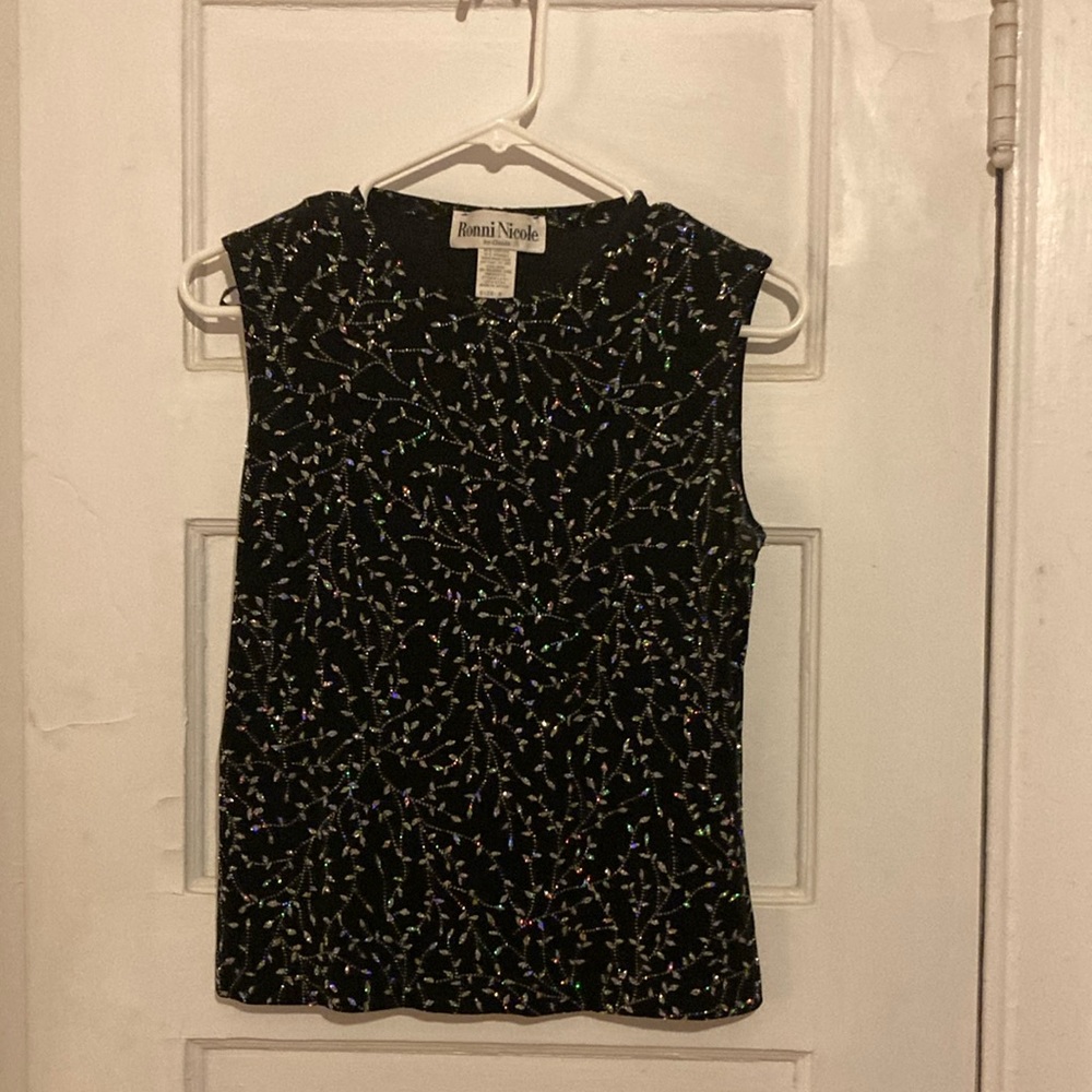 Velvet Sparkle Holiday Crop Top